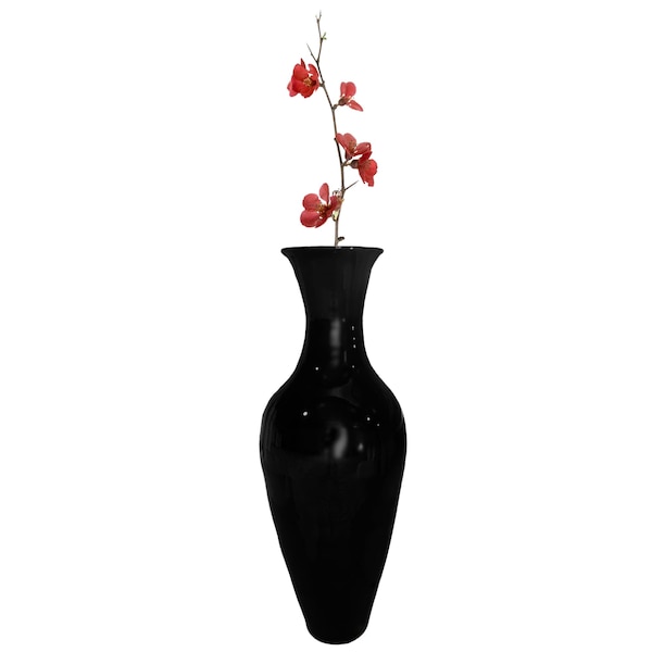 Uniquewise Tall Floor Vase, 37 Inch Bamboo Vase, Modern Black Vase Large Flower Holder, Vase for Home Decor QI003713.BK - main